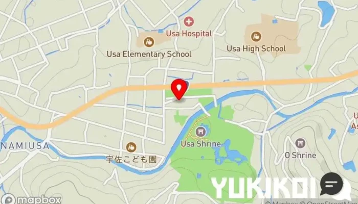 の地図 郷土料理のお店 観光館 文福 定食屋 で 宇佐市