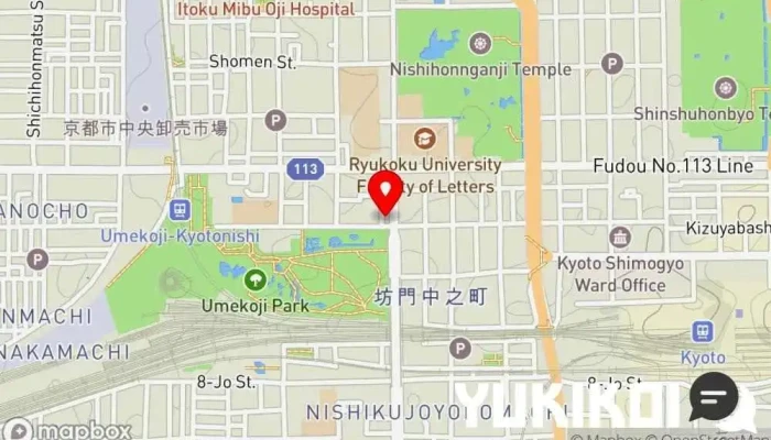 の地図 都野菜 賀茂 京都駅前店 ビュッフェ レストラン で 京都市