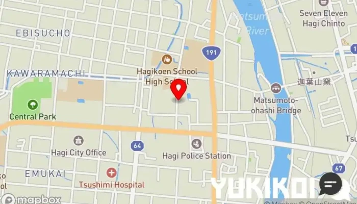 の地図 酒ト定食 はっち 居酒屋 で 萩市