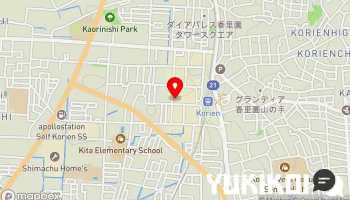 の地図 酒亭 結 居酒屋, 和食店, 肉料理店, おばんざい料理店, シーフード・海鮮料理店, 軽食店, 店舗 で 寝屋川市