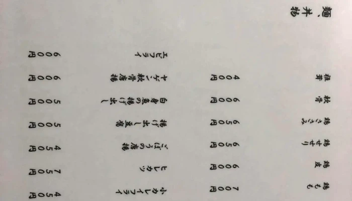 酒場 肴 -  メニュー - 萩市