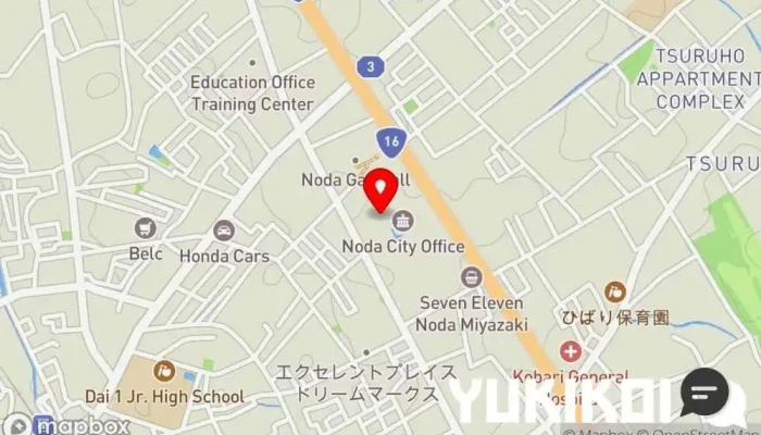 の地図 野田市  で 野田市