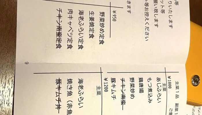 鈴木食堂 -  メニュー - 日立市