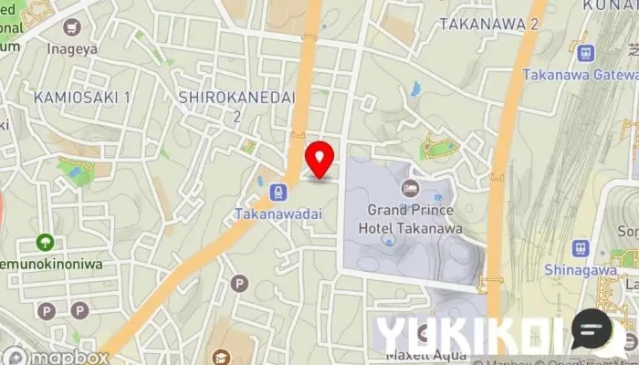 の地図 鉄板焼 美安 品川高輪（旧 円居品川高輪） 鉄板焼き店, 和食店, 肉料理店, レストラン, ステーキハウス で 港区