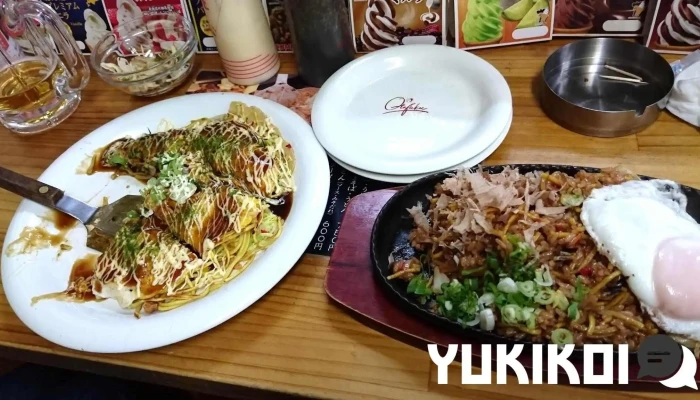 鉄板焼きふふ 麺 - 萩市