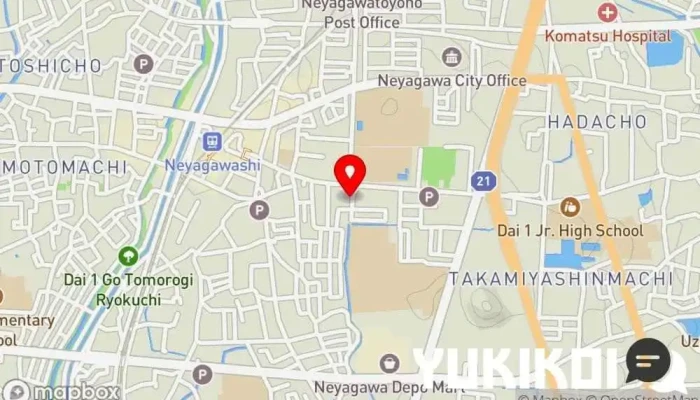 の地図 鉄板食堂 KABACHAN 居酒屋 で 寝屋川市