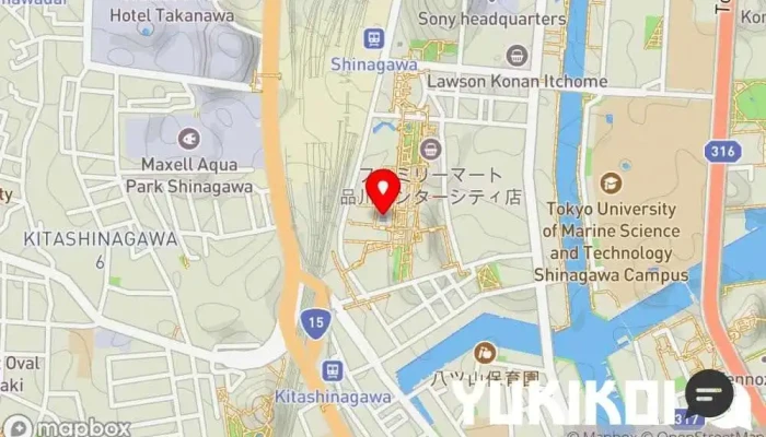 の地図 隠れ房 品川 四阿 会席・懐石料理店, 和食店, レストラン, 軽食店 で 港区