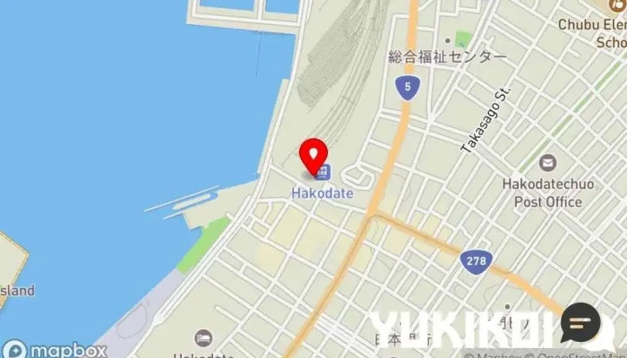 の地図 食の宝庫 北海道 和食店, レストラン, シーフード・海鮮料理店 で 函館市
