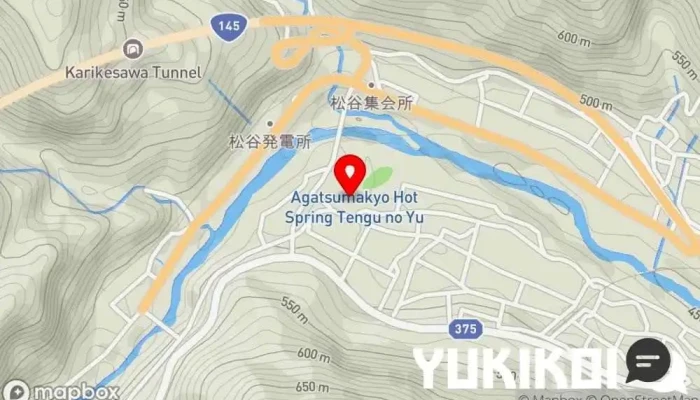 の地図 食事処 あがつま亭 レストラン で 東吾妻町