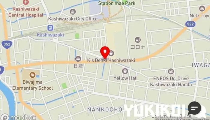 の地図 食堂 くいしん坊 ラーメン屋 で 柏崎市