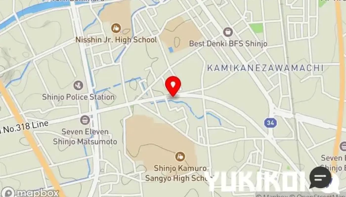 の地図 食堂みちのく 定食屋 で 新庄市