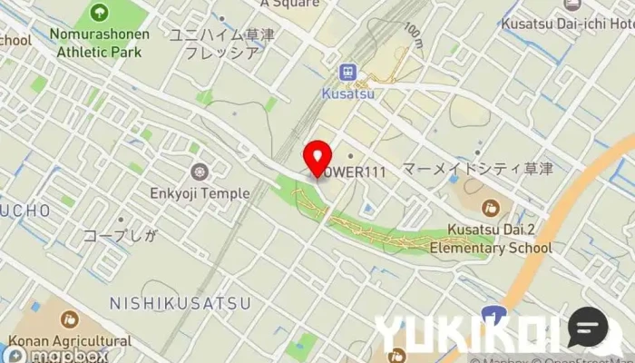 の地図 食堂カウ レストラン で 草津市