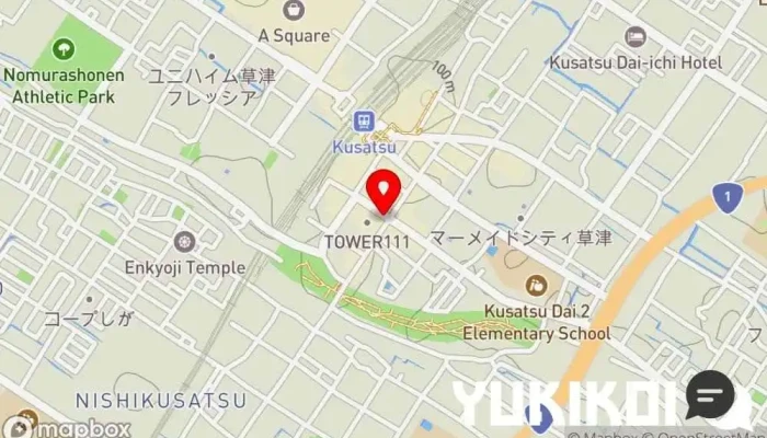 の地図 餃子の王将 草津駅前店 中華料理店, テイクアウト可能な中華料理店 で 草津市