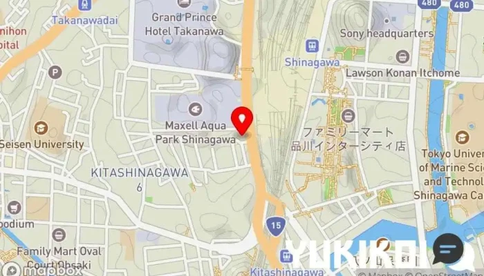 の地図 餃子マニア 品川本店 居酒屋, 中華料理店, 飲茶・点心店, テイクアウト, 軽食店 で 港区