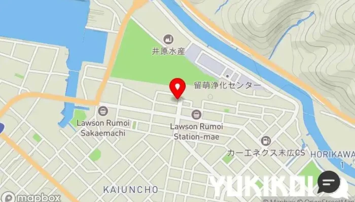 の地図ラーメン屋 駅前 海栄らーめん en 留萌市 の地図 駅前 海栄らーめん ラーメン屋 で 留萌市