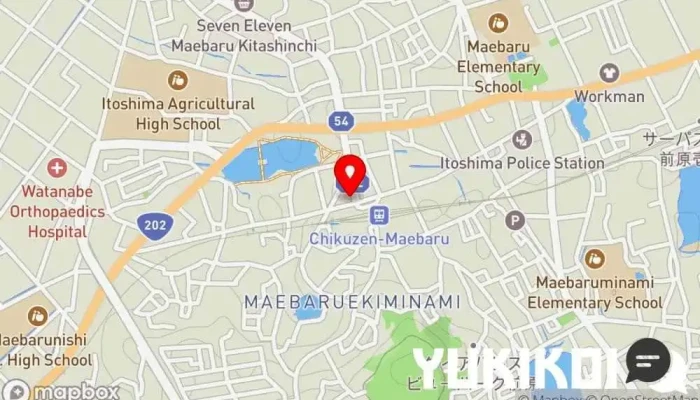 の地図 駅前のバル 和食店 で 糸島市