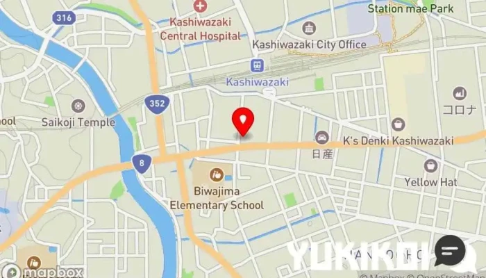 の地図 駅裏漁港 けんじろう 居酒屋 で 柏崎市