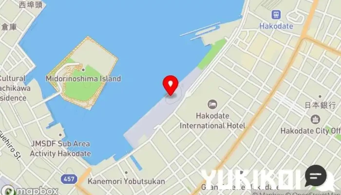 の地図 魚いち亭 定食屋 で 函館市