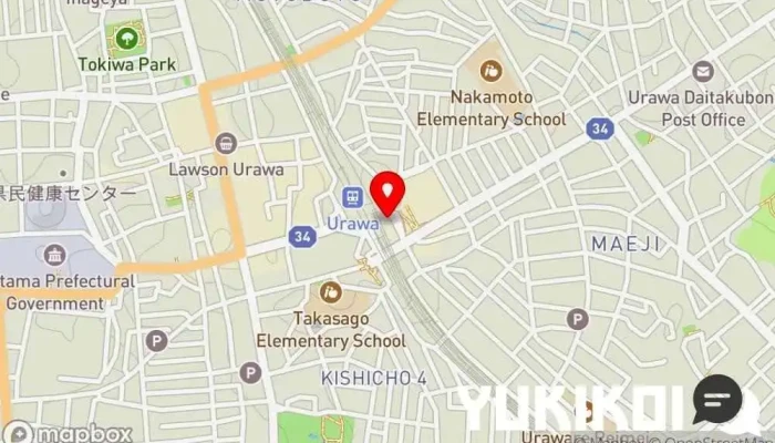 の地図 魚や一丁 浦和店 居酒屋 で さいたま市
