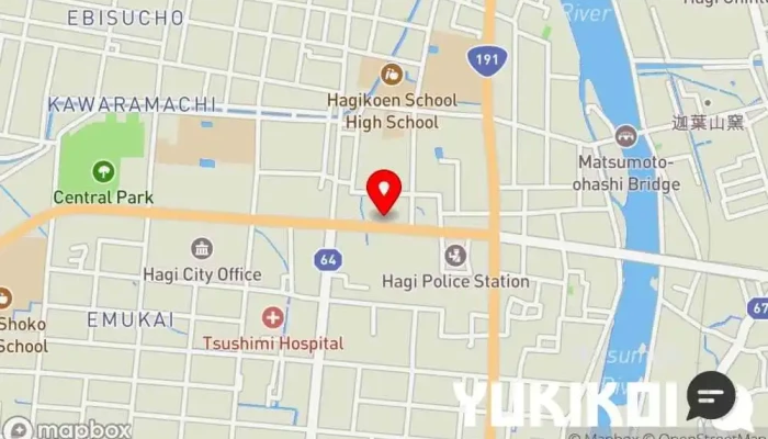の地図 魚民 萩店 居酒屋, テイクアウト, シーフード・海鮮料理店 で 萩市
