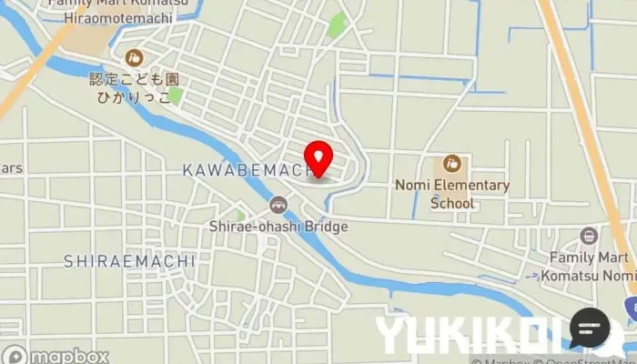 の地図 鮨 田がみ 寿司店 で 小松市