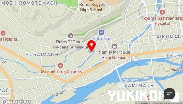 の地図 鮨の喜多川 寿司店 で 人吉市