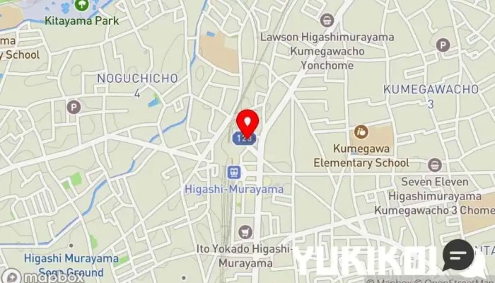 の地図 鮨孝 寿司店 で 東村山市