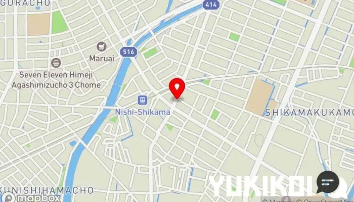 の地図 鮨日本海(旧)日本海寿司 寿司店 で 姫路市