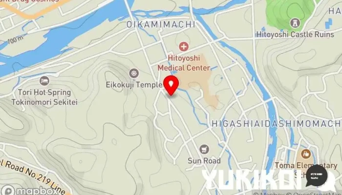 の地図 鯖乃家 和食店 で 人吉市