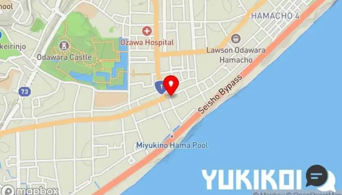 の地図 鯵壱北條。 ラーメン屋 で 小田原市