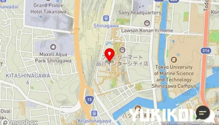 の地図 鳥利久 品川グランドセントラルタワー店 居酒屋, 和食店, モダン居酒屋レストラン, シーフード・海鮮料理店, 焼き鳥店 で 港区