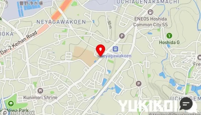 の地図 鴨ダイニング田伏 鶏料理店 で 寝屋川市