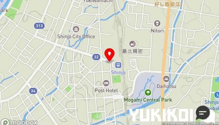 の地図 鶏や 居酒屋 で 新庄市