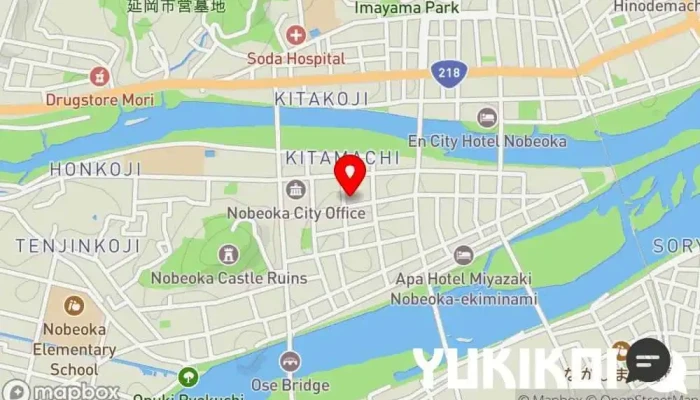 の地図 麦酒蔵Hideji 居酒屋, ビアホール, 地ビール レストラン, レストラン で 延岡市