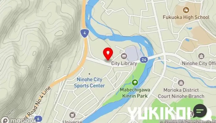 の地図 麺道蘭 二戸店 ラーメン屋 で 二戸市