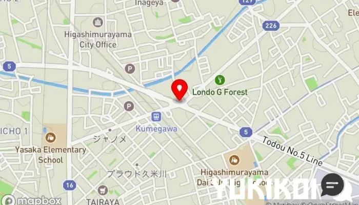 の地図 麻辣椀 中華料理店, 四川料理店 で 東村山市