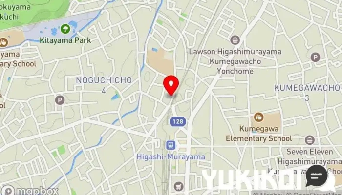の地図 龍巳うどん うどん屋 で 東村山市