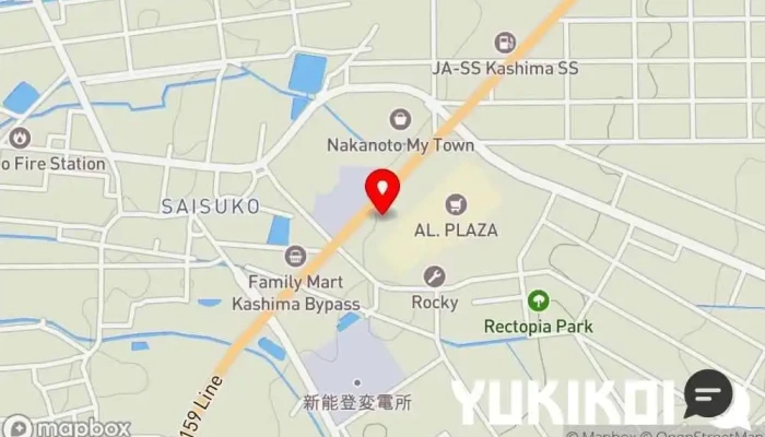 の地図 ８番らーめん 鹿島店 ラーメン屋 で 中能登町