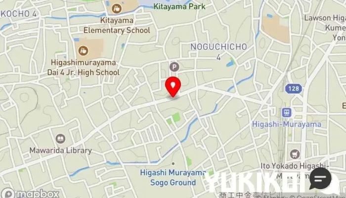 の地図 Ｍ４ダイニング インド料理店, レストラン で 東村山市