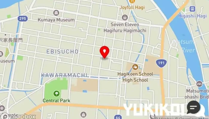の地図 ＭＩＹＡＢＩ 軽食店 で 萩市
